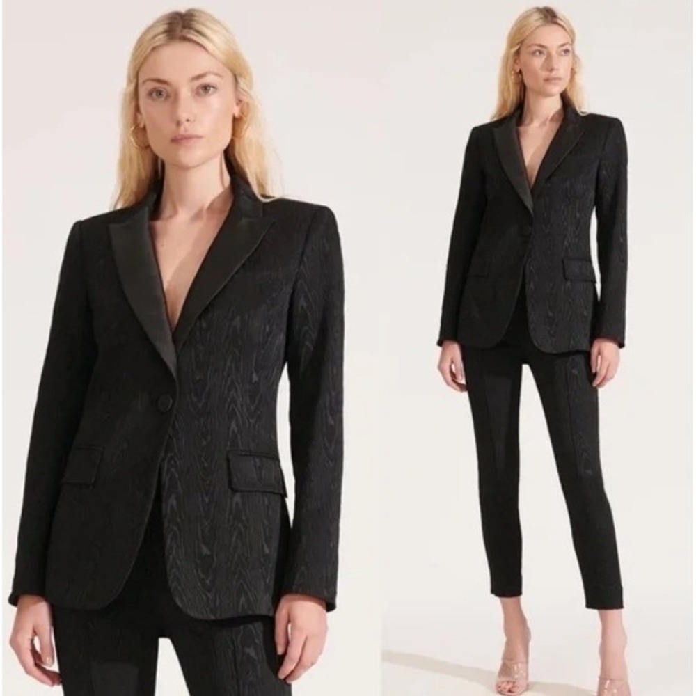 Veronica Beard Blazer Ashburn Dickey Jacket Tuxedo Satin Style Size 2